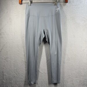Gymshark Training‎ Leggings 7/8 Length Gray Women's Size S Gym Active